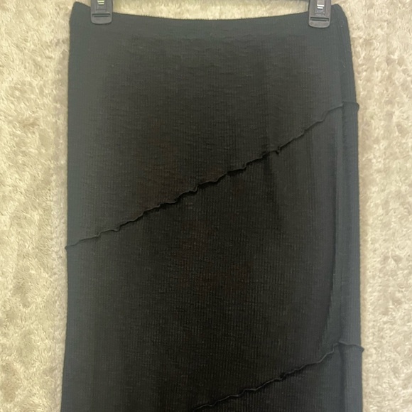 Princess Poly Long Tiered Black Knit Skirt Sz 6 Indie Sleeze Festival Grunge - Picture 11 of 15